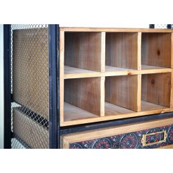 Vinreol - vinkommode/vinskab til 10 flasker med skuffe og hylder