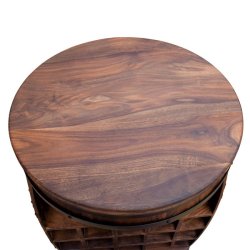 Vintnde bar i massiv rosentr - Rosey barskab, vinreol og barbord