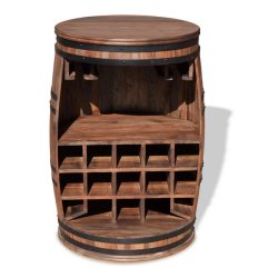 Vintnde bar i massiv rosentr - Rosey barskab, vinreol og barbord