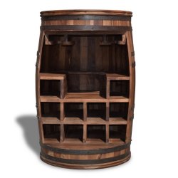 Vintnde bar i massiv rosentr - Rosey-Say barskab og vinreol