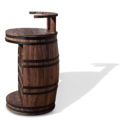 Vintnde bar i massiv rosentr - Rosey-X barskab og vinreol