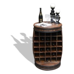 Vinreol Rosey-O i massiv rosentr - vinmbel, vintnde bar og barskab