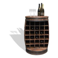 Vinreol Rosey-O i massiv rosentr - vinmbel, vintnde bar og barskab