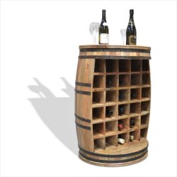 Vinreol Rosey-O Raw i massiv rosentr - vinmbel, vintnde bar og barskab