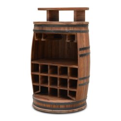 Rosey-Zee vintnde bar i massiv rosentr - barskab og vinreol