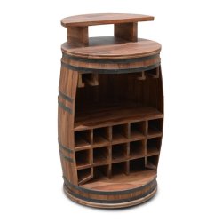 Rosey-Zee vintnde bar i massiv rosentr - barskab og vinreol