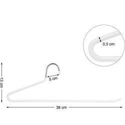 Bukseb�jler - 20 stk �bne skridsikre b�jler til bukser - hvid