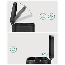 Skraldespand - pedalspand med soft close l�g - 30L sort