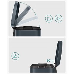 Skraldespand - pedalspand med soft close lg - 30L mrkegr