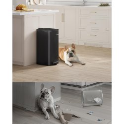 Pedalspand 30 liter - skraldespand med soft-close lg - sort