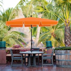 Altanparasol - rektangulr 2x1,25 M balkon parasol - orange