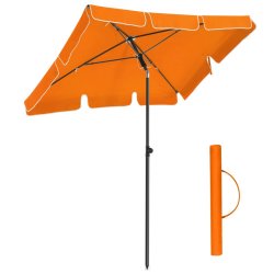 Altanparasol - rektangulr 2x1,25 M balkon parasol - orange