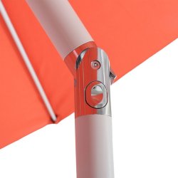 Parasol  300 cm med vip - rund aluminium orange haveparasol  3 meter