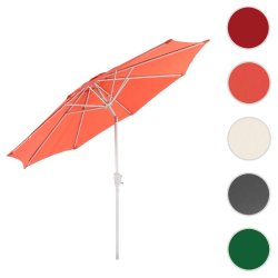 Parasol  300 cm med vip - rund aluminium orange haveparasol  3 meter