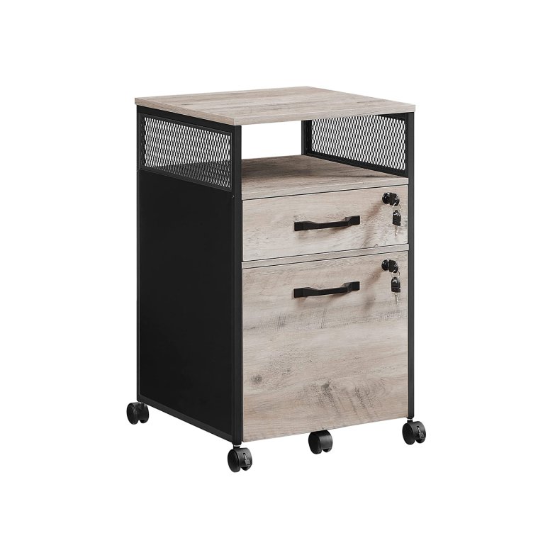 Arkivskab - sidebord og sengebord - gr� beige (greige) 42x44x69