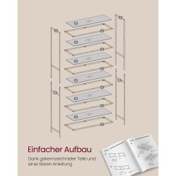 Badev�relsesreol med h�rdet glas og gyldent stel 80x30x177,3