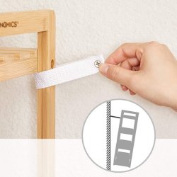 Badev�relsesreol med 3 hylder - bambus reol - 45 x 31,5 x 80