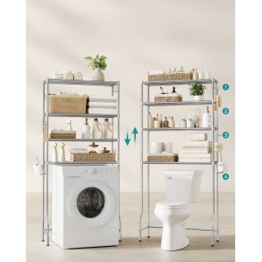 Badevrelsesreol - stlreol til over toilet og vaskemaskine - slv