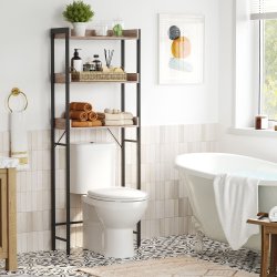 Badevrelsesreol - reol til badevrelse over toilet/vaskemaskine