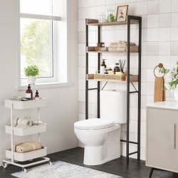 Badevrelsesreol - reol til badevrelse over toilet/vaskemaskine