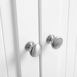 Kommode med skab/skuffe - hvid badevrelsesskab 80 x 60 x 30