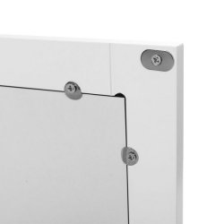 Spejlskab - vghngt skab med 2 spejldre - hvid 58 x 56 x 13 cm