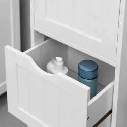 Badev�relsesreol - hvid reol til badev�relse 81 x 32 x 30 cm