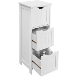 Badev�relsesreol - hvid reol til badev�relse 81 x 32 x 30 cm