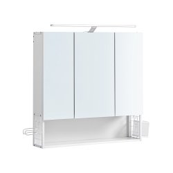 Badevrelsesskab - overskab - vghngt spejlskab - hvid