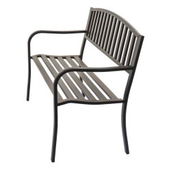 Metalbnk - bnk i metal - parkbnk i bronze pulverlakeret stl - 127 cm