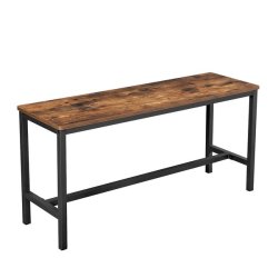 Bnke i industrielt design - 2 bnke - rustik brun 108x32,5x50