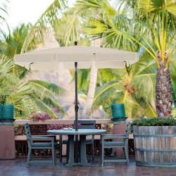 Altanparasol - rektangulr 2x1,25 M balkon parasol - beige