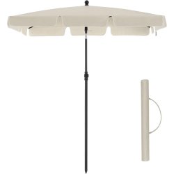 Altanparasol - rektangulr 2x1,25 M balkon parasol - beige