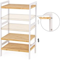 Badev�relsesreol med 3 hylder - bambus reol - 45 x 31,5 x 80