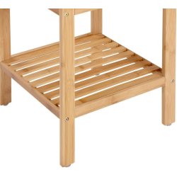 Badev�relsesreol med 4 hylder - bambus reol - 98 x 33 x 33