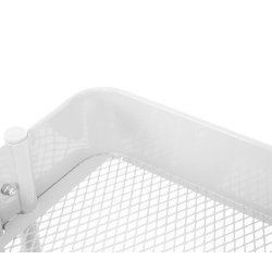 Barvogn p� hjul - serveringsvogn og rullebord med 3 hylder - hvid