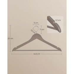 Tjbjler med buksestang - 20 stk gr beige trbjler til tj