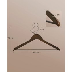 Tjbjler med buksestang - 10 stk mrkebrune trbjler til tj