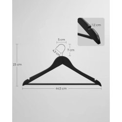 Tjbjler med buksestang - 20 stk sorte trbjler til tj