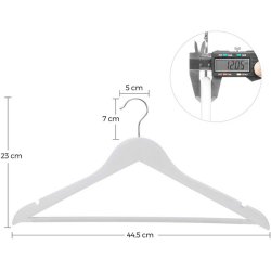 Tjbjler med buksestang - 20 stk hvide trbjler til tj