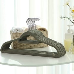 Tjbjler i velour med skridsikker buksestang - 20 stk gr