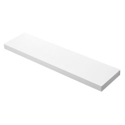 Hylde i tr� - v�gh�ngt tr�hylde - hvid v�ghylde 80 x 20 cm