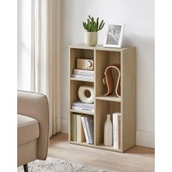 Bogreol - reol i industrielt design - eg brun 50x24x80