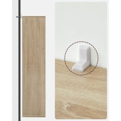 Bogreol - reol i industrielt design - eg brun 50x24x80