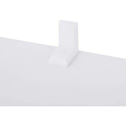 Rumdeler - fritstende bogreol i tr - hvid 97,5 x 29 x 97,5