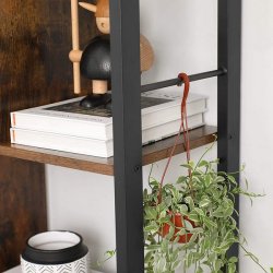 Reol - bogreol i industriel stil - rustik brun 154,5 x 74 x 30