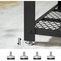 Sofabord - stuebord i industrielt design - rustik brun 106x60x45