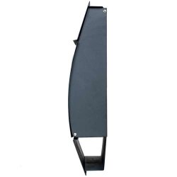 Postkasse med avisr�r - brevkasse med avisholder - antracit