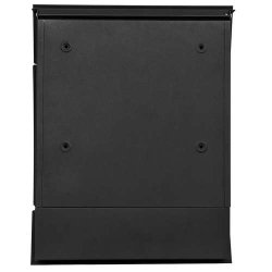 Postkasse med avisr�r - brevkasse med avisholder - sort
