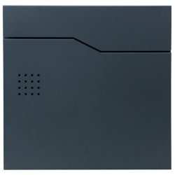 Postkasse med avisr�r - brevkasse med avisholder - antracit